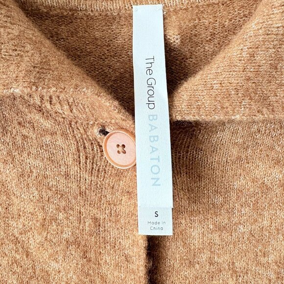 Aritzia the Group Babaton Wool Yak Nour Sweater Tan Brown Size Small - Picture 10 of 11